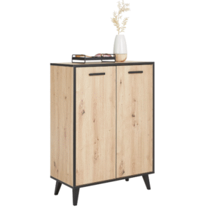 Dulap pentru pantofi în culori de stejar, 69x33x94 cm