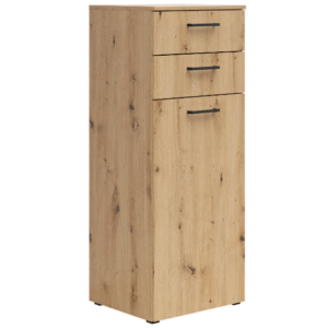 Comoda cu 3 sertare, 45x40x115 cm - stejar